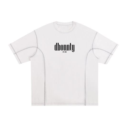 Streetwear Contrast-Stitched Cotton T-Shirt